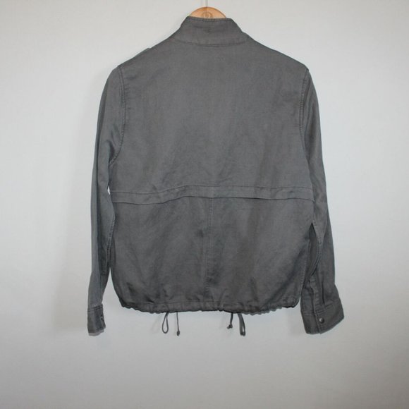 Rails Collins Jacket Pine Green Gray Military Style Women's Size Medium H12032 - Picture 9 of 12